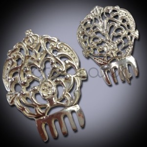 Broche peineta de plata 